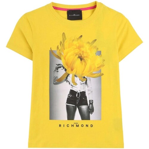 Odjeća Djevojčica Majice kratkih rukava John Richmond RGP24053TS žuta