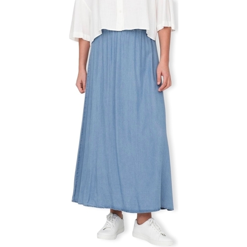 Odjeća Žene
 Suknje Only Pena Venedig Long Skirt - Medium Blue Denim Plava