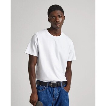 Odjeća Muškarci
 Majice kratkih rukava Pepe jeans PM509206 CONNOR Bijela