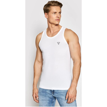 Odjeća Muškarci
 Majice / Polo majice Guess U97M02 JR003 Bijela