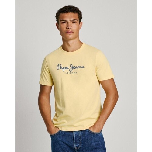 Odjeća Muškarci
 Majice kratkih rukava Pepe jeans PM509428 ABEL žuta