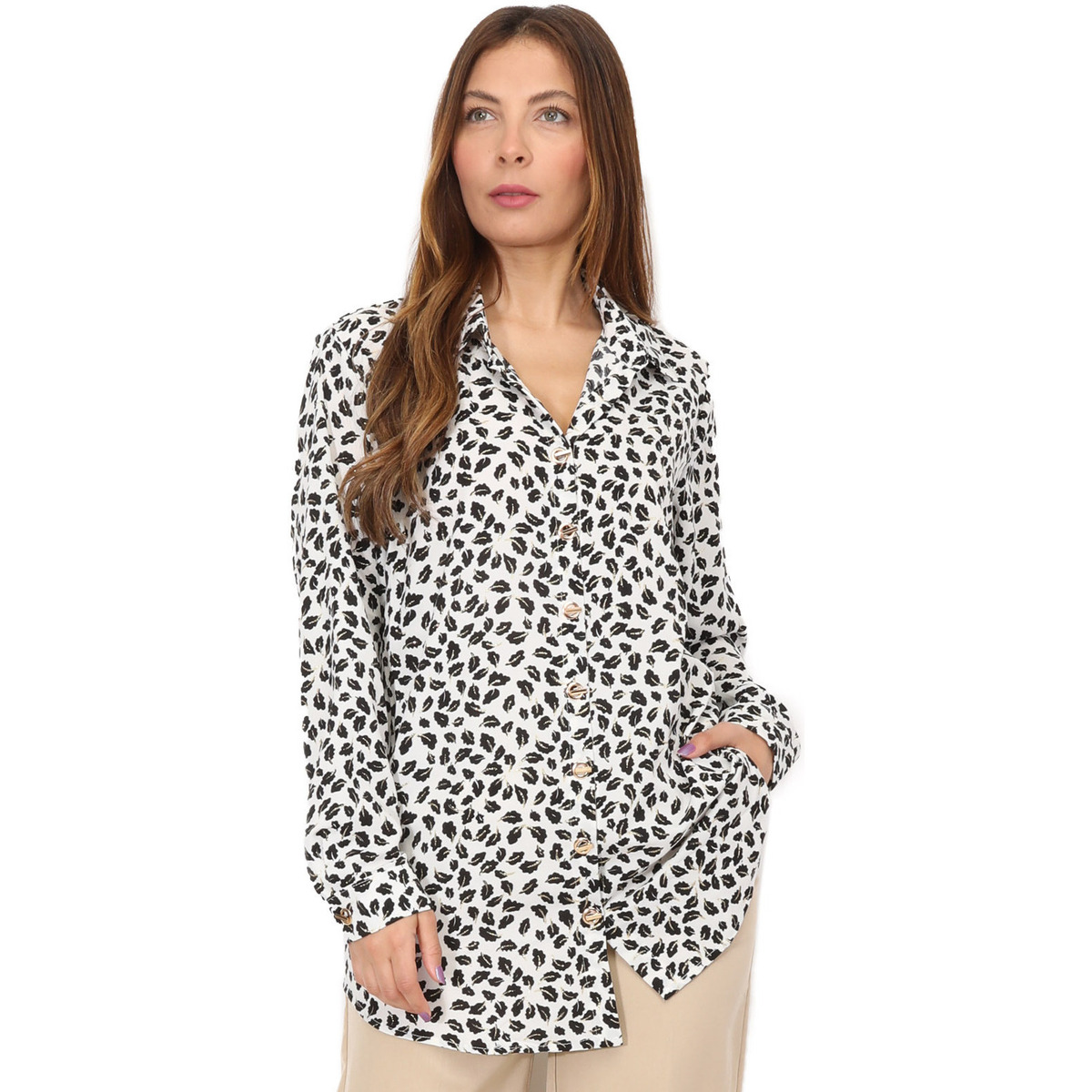 Odjeća Žene
 Košulje i bluze La Modeuse 70181_P163726 Bijela