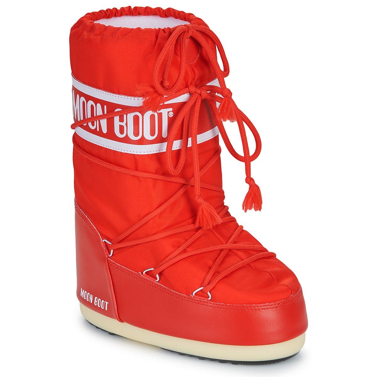 Obuća Djeca Čizme za snijeg Moon Boot MB ICON NYLON Crvena