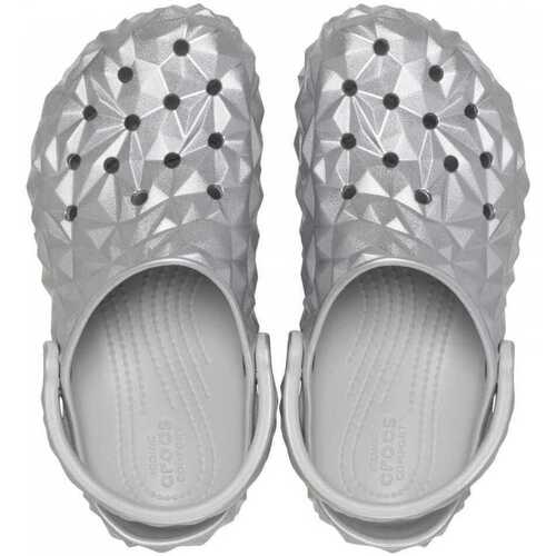 Crocs Cls metallic geometric clog Srebrna