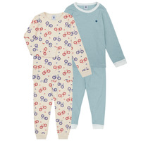 Odjeća Dječak
 Pidžame i spavaćice Petit Bateau PYJAMA PETIT BATEAU PACK X2 Višebojna