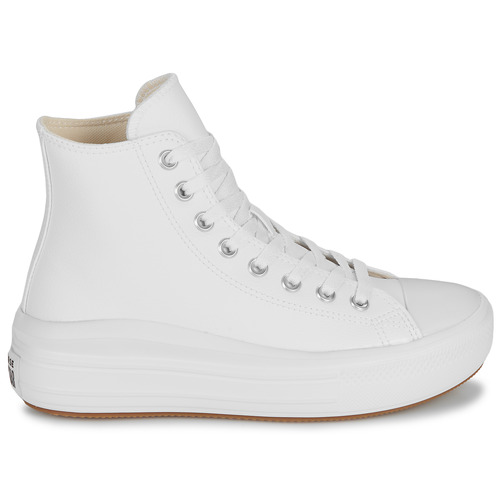 Converse CHUCK TAYLOR ALL STAR MOVE PLATFORM LEATHER Bijela