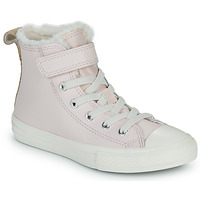 Obuća Djevojčica Visoke tenisice Converse CHUCK TAYLOR ALL STAR LEATHER & SHERPA EASY-ON Ružičasta