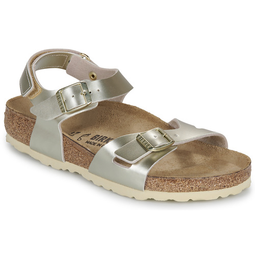 Obuća Djevojčica Sandale i polusandale BIRKENSTOCK Rio AS Kids BF Electric Metallic Gold Srebrna
