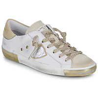 Obuća Žene
 Niske tenisice Philippe Model PRSX LOW WOMAN Bijela / Boja pijeska / Gold