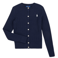 Odjeća Djevojčica Veste i kardigani Polo Ralph Lauren MINI CABLE-TOPS-SWEATER Tamno plava  