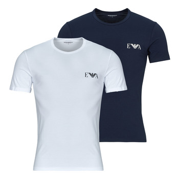Odjeća Muškarci
 Majice kratkih rukava Emporio Armani BOLD MONOGRAM 2 PCK Bijela / Tamno plava  