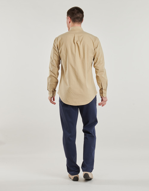 Polo Ralph Lauren CHEMISE DROITE CUSTOM EN OXFORD LEGER Bež / Costal / Bež