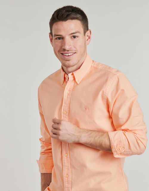 Polo Ralph Lauren CHEMISE DROITE CUSTOM EN OXFORD LEGER TEINTURE MINERALE Narančasta / Jantarová