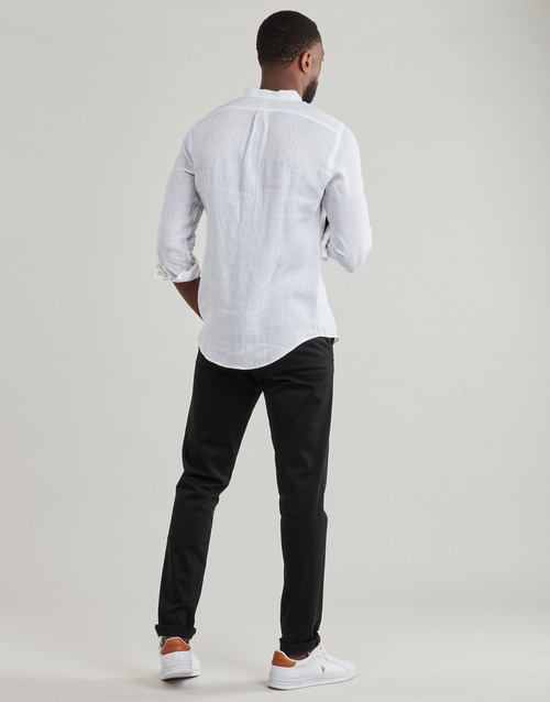 Polo Ralph Lauren CHEMISE AJUSTEE SLIM FIT EN LIN COL MAO Bijela / Bijela