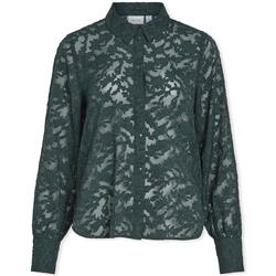 Odjeća Žene
 Topovi i bluze Vila Noos Flema New Shirt LS - Scarab Zelena