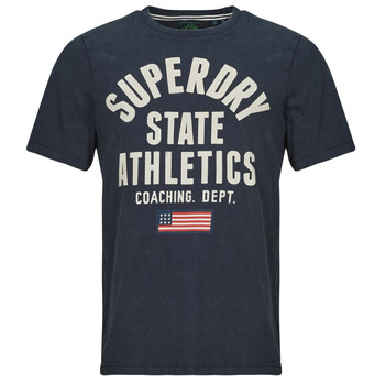 Odjeća Muškarci
 Majice kratkih rukava Superdry ATHLETIC ESSENTIAL Tamno plava  