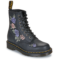 Obuća Žene
 Polučizme Dr. Martens 1460 Vonda Black Genix Nappa Crna / Cvjetni uzorak / Plava