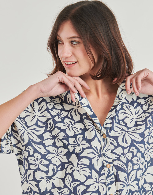Rip Curl LAS DALIAS SS SHIRT DRESS Bijela / Plava