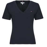 Odjeća Žene
 Majice kratkih rukava Tommy Hilfiger NEW SLIM CODY V-NK SS Tamno plava