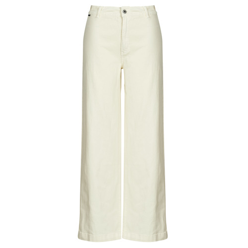 Odjeća Žene
 Hlače s pet džepova Pepe jeans HIGH RISE WIDE CROP TANIA Krem boja