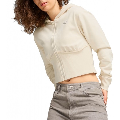 Puma DARE TO CROPPED HOODIE Bijela