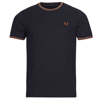 Odjeća Muškarci
 Majice kratkih rukava Fred Perry TWIN TIPPED T-SHIRT Tamno plava   / Brončana