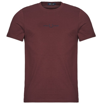 Odjeća Muškarci
 Majice kratkih rukava Fred Perry EMBROIDERED T-SHIRT Bordo