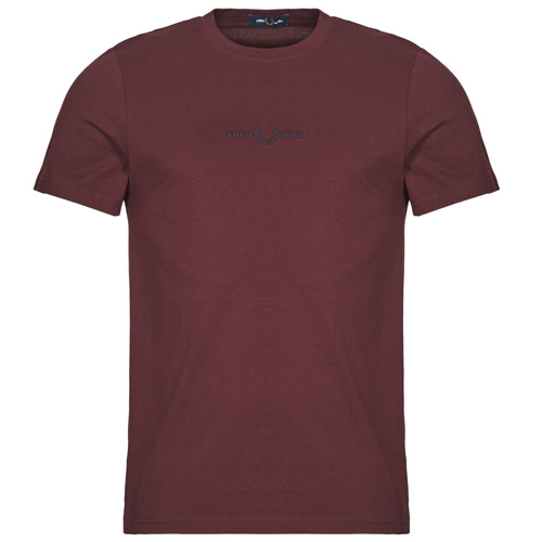 Odjeća Muškarci
 Majice kratkih rukava Fred Perry EMBROIDERED T-SHIRT Bordo