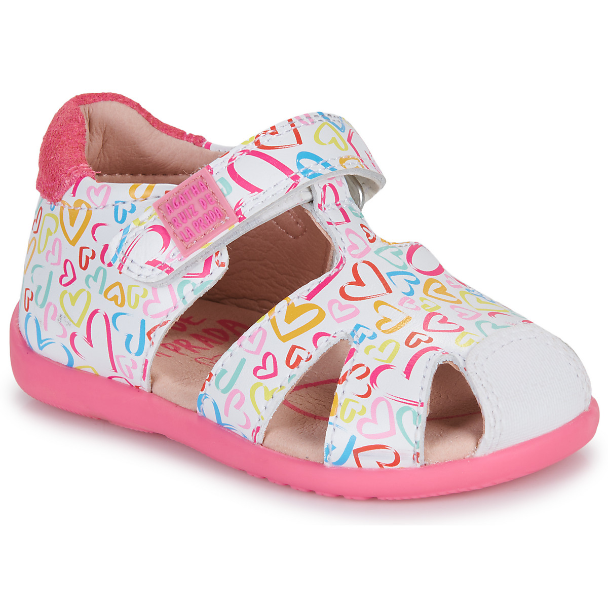 Obuća Djevojčica Sandale i polusandale Agatha Ruiz de la Prada BASIC Bijela / Ružičasta