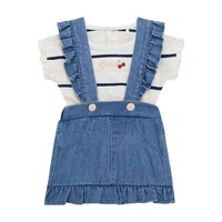 Odjeća Djevojčica Dječji kompleti Guess BODY+DENIM Plava / Bijela