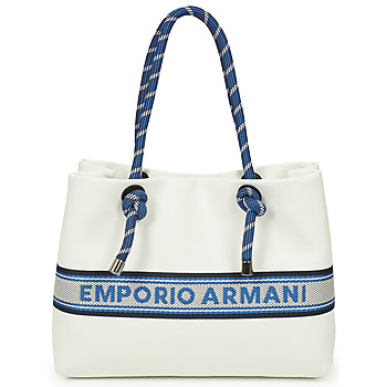 Torbe Žene
 Ručne torbe Emporio Armani SHOPPING BAG EW000360 Bijela / Plava / Tamno plava  