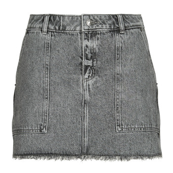 Odjeća Žene
 Suknje MICHAEL Michael Kors FRAYED DENIM MINI SKIRT Siva