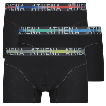 Donje rublje Muškarci
 Bokserice Athena ENDURANCE 24H  Pack de 3 Crna / Crna / Crna