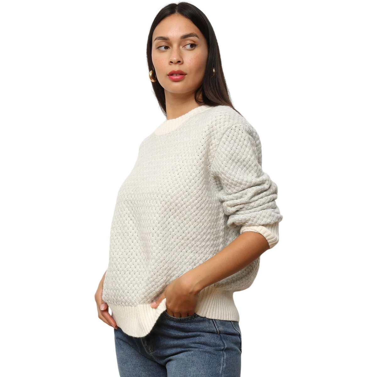Odjeća Žene
 Puloveri La Modeuse 72340_P169860 Siva