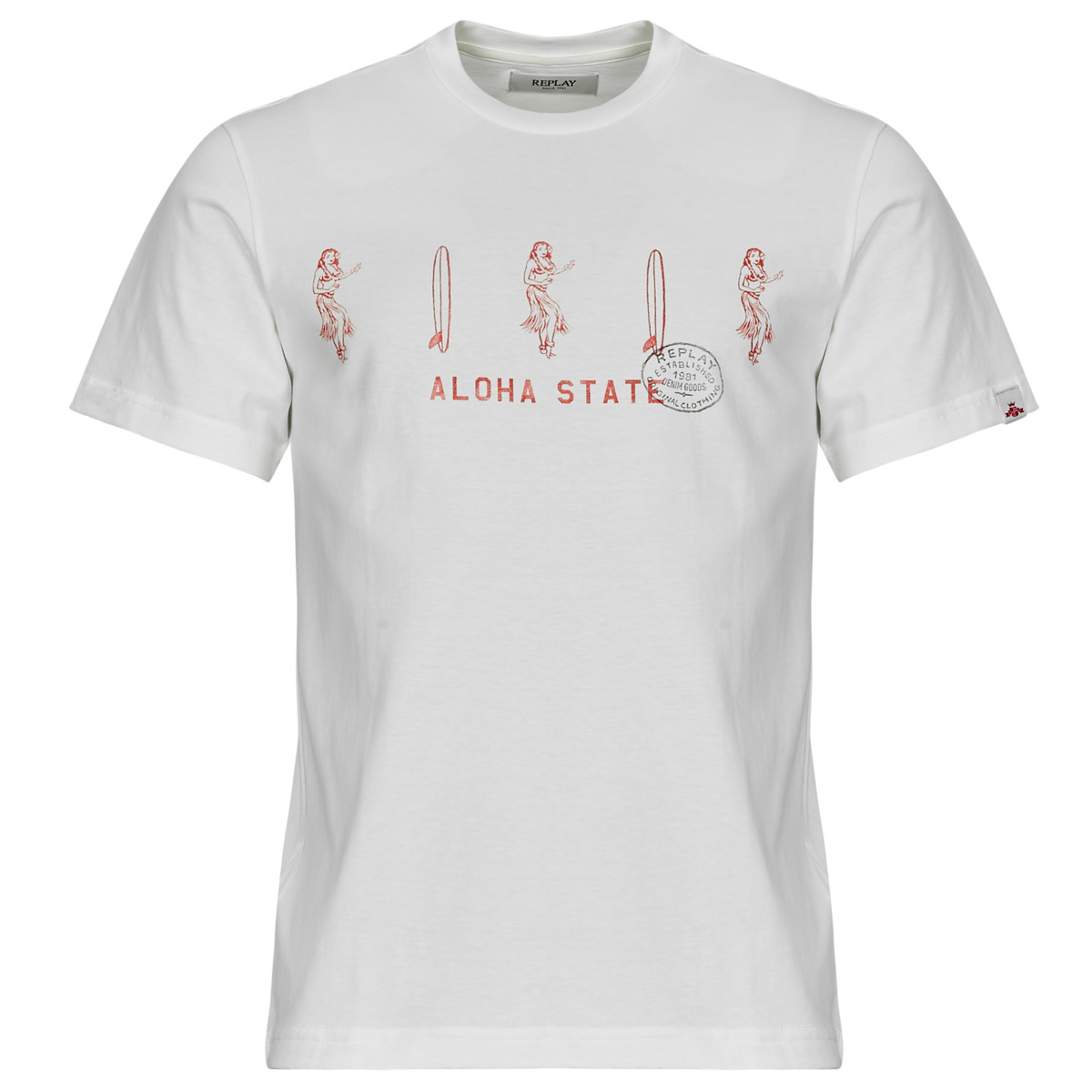 Odjeća Muškarci
 Majice kratkih rukava Replay T SHIRT Bijela