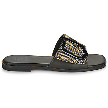 Exé Shoes 556-ORO-RAFFIA-BLACK