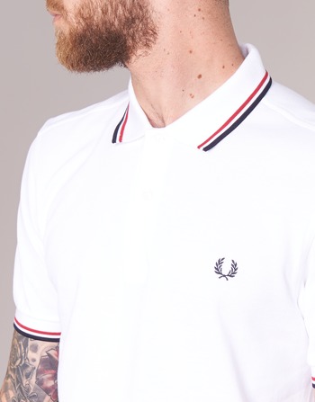 Fred Perry THE FRED PERRY SHIRT Bijela / Crvena