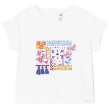 Odjeća Djeca Polo majice dugih rukava Mayoral 1010 Camiseta m/c Blanco Bijela
