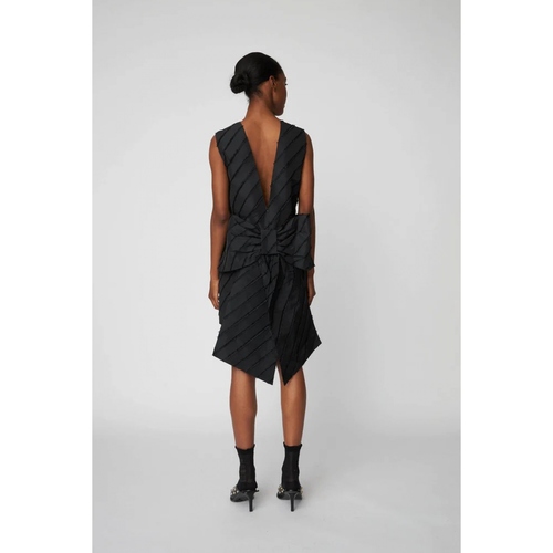 Stella Nova MINI DRESS WITH BOW DETAI Crna
