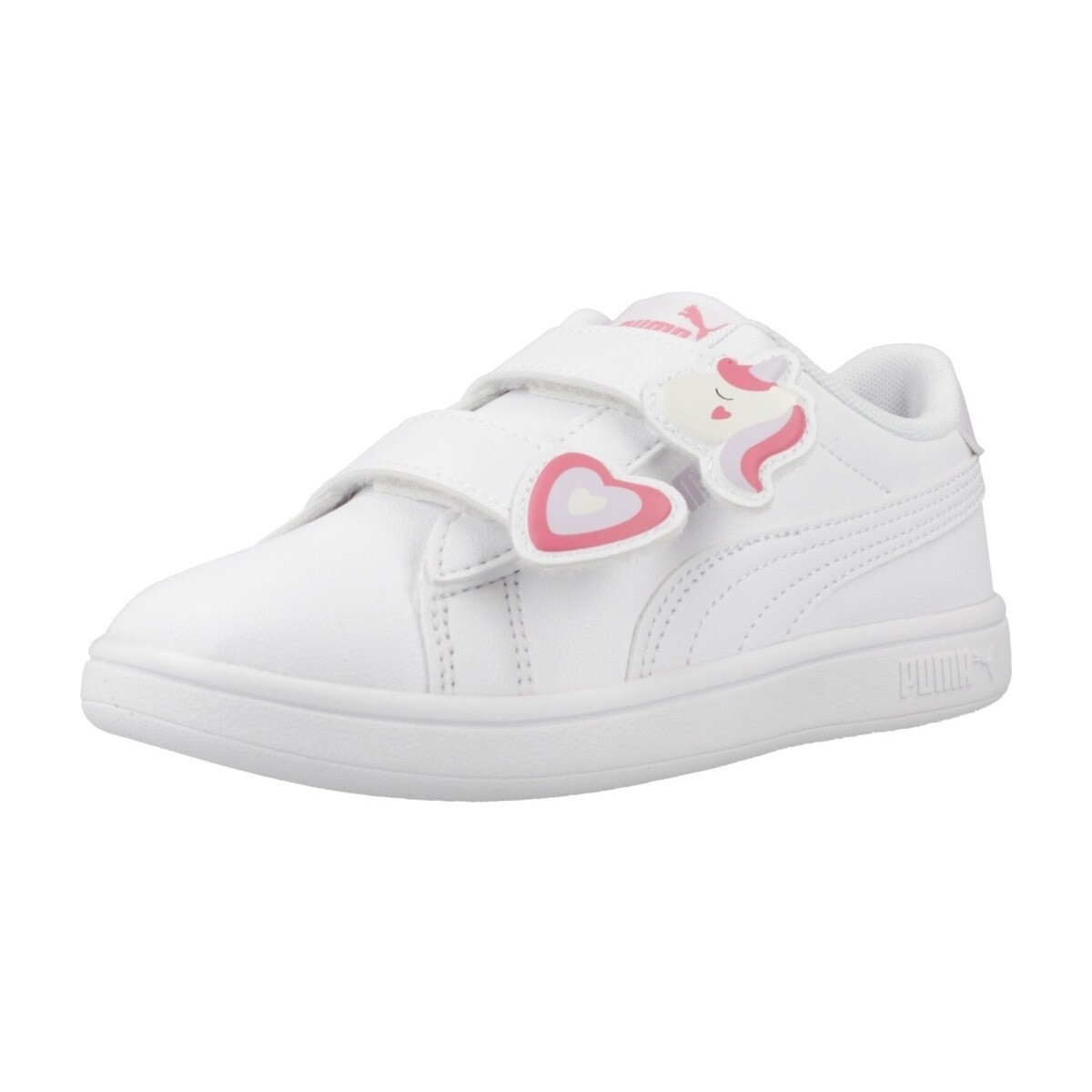 Obuća Djevojčica Modne tenisice Puma SMASH 3.0 BADGES V PS Bijela