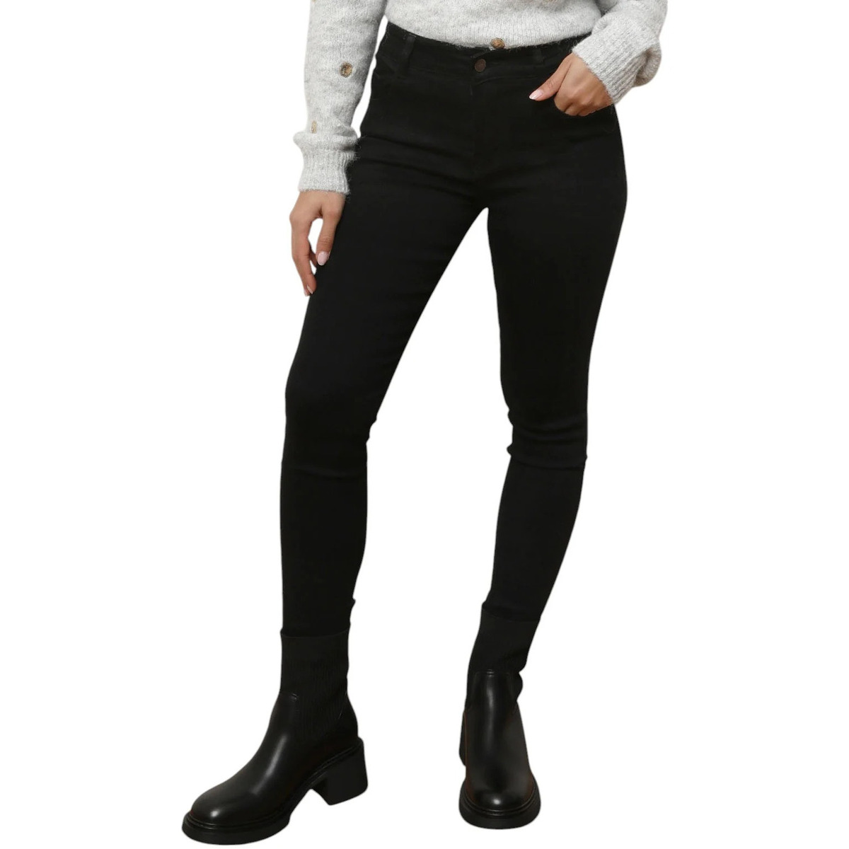 Odjeća Žene
 Traperice La Modeuse 73756_P174056 Crna