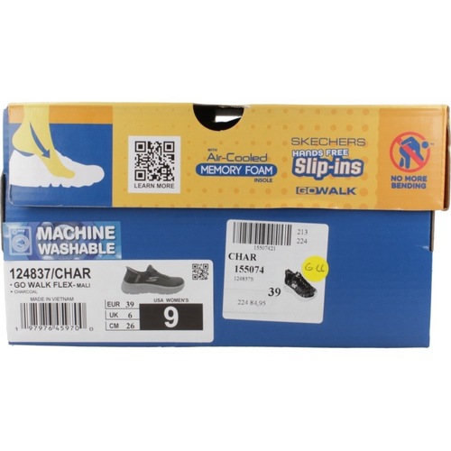 Skechers GO WALK FLEX - MALI SLIP-INS Siva