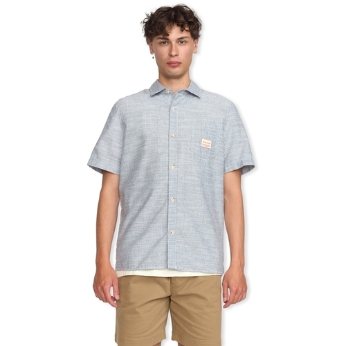Odjeća Muškarci
 Košulje dugih rukava Rvlt Revolution RLVT REVOLUTION Short Sleeved Loose Shirt 3180 - Blue Plava
