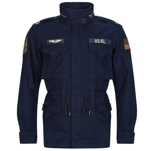Odjeća Muškarci
 Parke Polo Ralph Lauren VESTE MILITAIRE M65 EN CHEVRONS Tamno plava   / Aviator