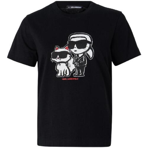 Odjeća Žene
 Majice kratkih rukava Karl Lagerfeld  Crna
