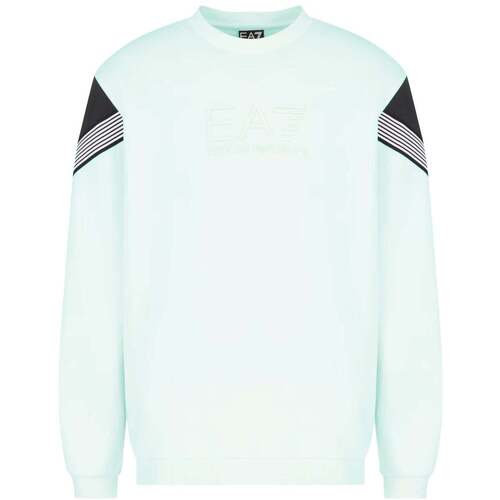 Odjeća Muškarci
 Sportske majice Ea7 Emporio Armani Visibility 7 Lines Sweatshirt Pale Blue Mint Zelena