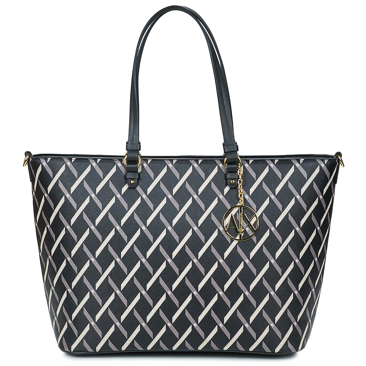 Torbe Žene
 Shopper torbe  Armani Exchange GYNGER LOGO SHOPPING M Crna / Bež