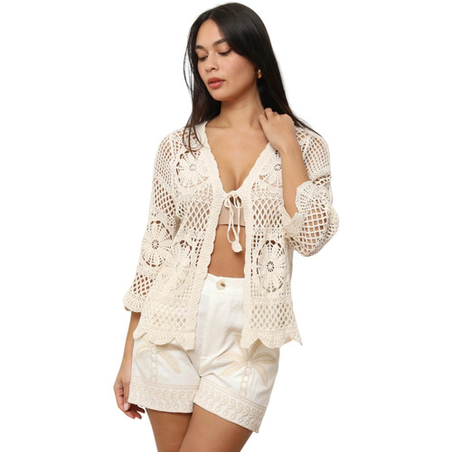 Odjeća Žene
 Veste i kardigani La Modeuse 74362_P175835 Bež