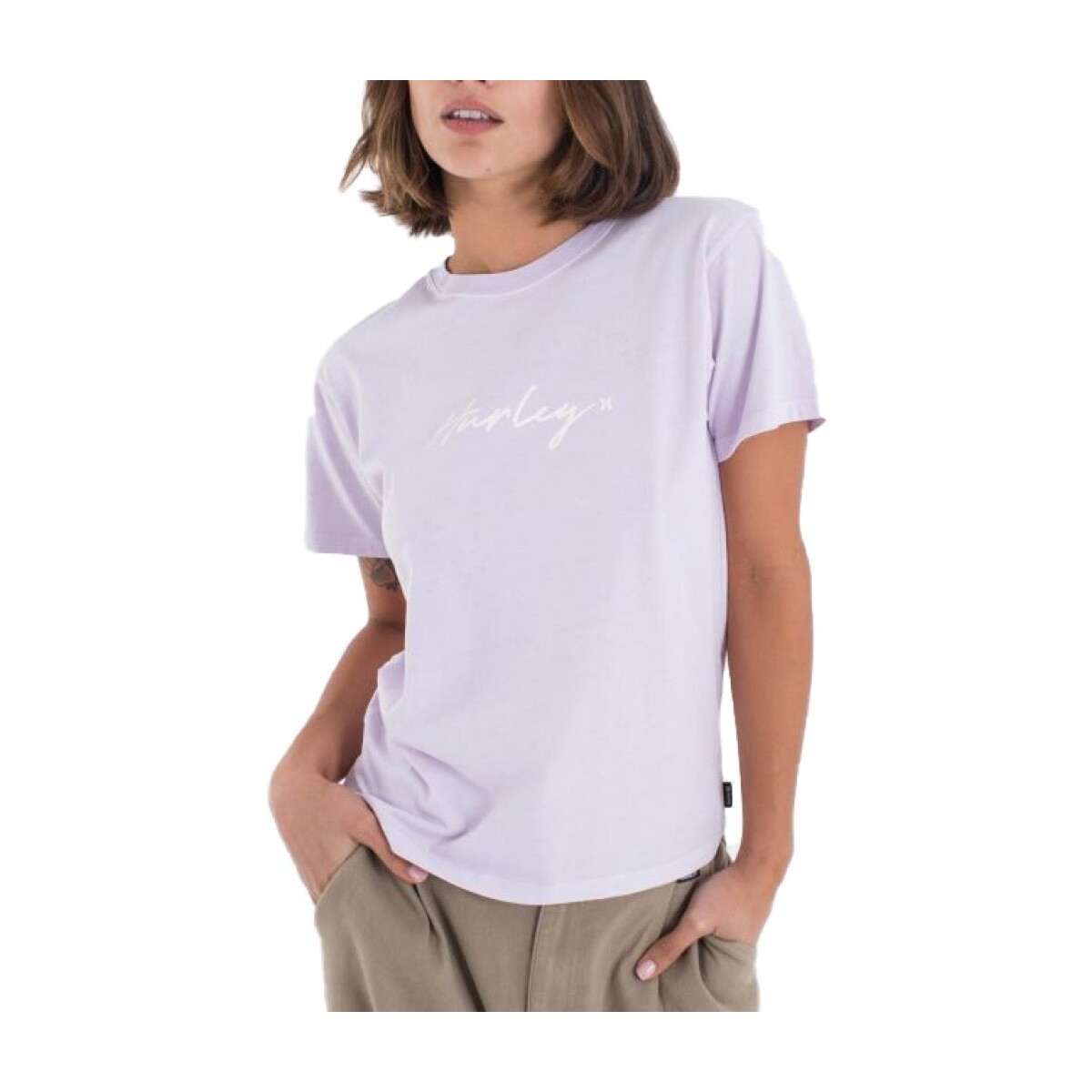 Odjeća Žene
 Majice / Polo majice Hurley ORGANIC SCRIPT ONLY TEE Ljubičasta