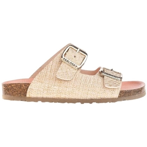 Obuća Djeca Sandale i polusandale Pablosky Bio Rafia Kids Sandals 440533 - Beige-Oro Bež